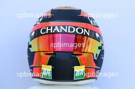 The helmet of Stoffel Vandoorne (BEL) McLaren. 22.03.2018. Formula 1 World Championship, Rd 1, Australian Grand Prix, Albert Park, Melbourne, Australia, Preparation Day.