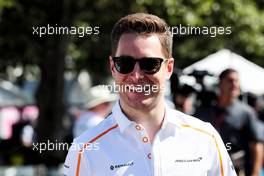 Stoffel Vandoorne (BEL) McLaren. 22.03.2018. Formula 1 World Championship, Rd 1, Australian Grand Prix, Albert Park, Melbourne, Australia, Preparation Day.