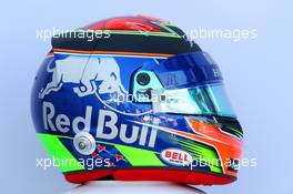 The helmet of Brendon Hartley (NZL) Scuderia Toro Rosso. 22.03.2018. Formula 1 World Championship, Rd 1, Australian Grand Prix, Albert Park, Melbourne, Australia, Preparation Day.