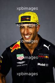 Daniel Ricciardo (AUS) Red Bull Racing in the FIA Press Conference. 22.03.2018. Formula 1 World Championship, Rd 1, Australian Grand Prix, Albert Park, Melbourne, Australia, Preparation Day.