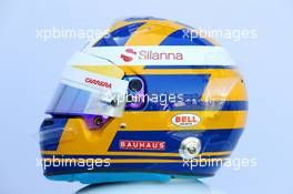 The helmet of Marcus Ericsson (SWE) Sauber F1 Team. 22.03.2018. Formula 1 World Championship, Rd 1, Australian Grand Prix, Albert Park, Melbourne, Australia, Preparation Day.