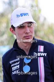 Esteban Ocon (FRA) Sahara Force India F1 Team. 21.03.2018. Formula 1 World Championship, Rd 1, Australian Grand Prix, Albert Park, Melbourne, Australia, Preparation Day.