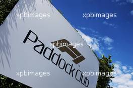 Paddock Club logo. 21.03.2018. Formula 1 World Championship, Rd 1, Australian Grand Prix, Albert Park, Melbourne, Australia, Preparation Day.