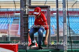 Sebastian Vettel (GER) Ferrari. 21.03.2018. Formula 1 World Championship, Rd 1, Australian Grand Prix, Albert Park, Melbourne, Australia, Preparation Day.