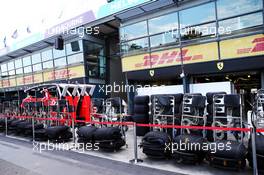 Ferrari pit garages. 21.03.2018. Formula 1 World Championship, Rd 1, Australian Grand Prix, Albert Park, Melbourne, Australia, Preparation Day.