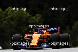 Fernando Alonso (ESP) McLaren MCL33. 29.06.2018. Formula 1 World Championship, Rd 9, Austrian Grand Prix, Spielberg, Austria, Practice Day.