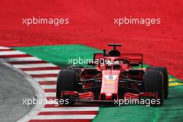 Sebastian Vettel (GER) Ferrari SF71H. 29.06.2018. Formula 1 World Championship, Rd 9, Austrian Grand Prix, Spielberg, Austria, Practice Day.