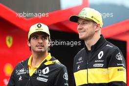 Nico Hulkenberg (GER) Renault Sport F1 Team and Carlos Sainz Jr (ESP) Renault F1 Team  29.06.2018. Formula 1 World Championship, Rd 9, Austrian Grand Prix, Spielberg, Austria, Practice Day.