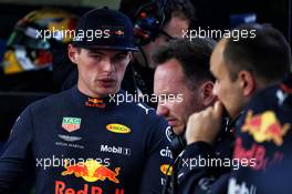 Max Verstappen (NLD) Red Bull Racing with celebrates his oand Gianpiero Lambiase (ITA) Red Bull Racing Engineer. 29.06.2018. Formula 1 World Championship, Rd 9, Austrian Grand Prix, Spielberg, Austria, Practice Day.