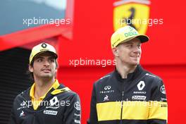 Carlos Sainz Jr (ESP) Renault F1 Team and Nico Hulkenberg (GER) Renault Sport F1 Team  29.06.2018. Formula 1 World Championship, Rd 9, Austrian Grand Prix, Spielberg, Austria, Practice Day.