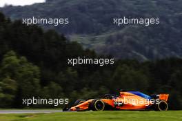 Fernando Alonso (ESP) McLaren MCL33. 29.06.2018. Formula 1 World Championship, Rd 9, Austrian Grand Prix, Spielberg, Austria, Practice Day.