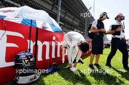 Lance Stroll (CDN) Williams on the grid. 01.07.2018. Formula 1 World Championship, Rd 9, Austrian Grand Prix, Spielberg, Austria, Race Day.