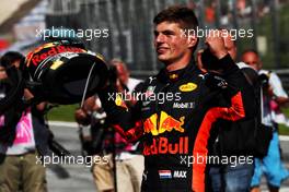 Race winner Max Verstappen (NLD) Red Bull Racing celebrates in parc ferme. 01.07.2018. Formula 1 World Championship, Rd 9, Austrian Grand Prix, Spielberg, Austria, Race Day.