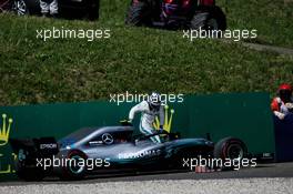 Valtteri Bottas (FIN) Mercedes AMG F1 W09 retired from the race. 01.07.2018. Formula 1 World Championship, Rd 9, Austrian Grand Prix, Spielberg, Austria, Race Day.