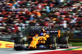 Fernando Alonso (ESP) McLaren MCL33. 01.07.2018. Formula 1 World Championship, Rd 9, Austrian Grand Prix, Spielberg, Austria, Race Day.
