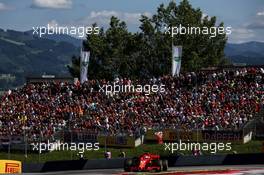 Sebastian Vettel (GER) Ferrari SF71H. 01.07.2018. Formula 1 World Championship, Rd 9, Austrian Grand Prix, Spielberg, Austria, Race Day.