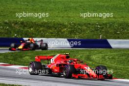 Kimi Raikkonen (FIN) Ferrari SF71H. 01.07.2018. Formula 1 World Championship, Rd 9, Austrian Grand Prix, Spielberg, Austria, Race Day.
