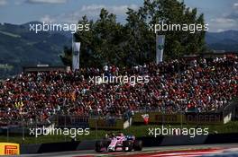 Sergio Perez (MEX) Sahara Force India F1 VJM11. 01.07.2018. Formula 1 World Championship, Rd 9, Austrian Grand Prix, Spielberg, Austria, Race Day.