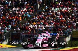 Sergio Perez (MEX) Sahara Force India F1 VJM11. 01.07.2018. Formula 1 World Championship, Rd 9, Austrian Grand Prix, Spielberg, Austria, Race Day.