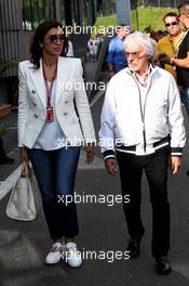 Bernie Ecclestone (GBR) with his wife Fabiana Flosi (BRA). 30.06.2018. Formula 1 World Championship, Rd 9, Austrian Grand Prix, Spielberg, Austria, Qualifying Day.