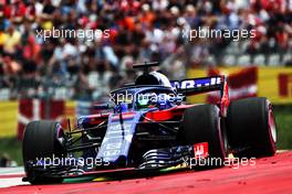 Brendon Hartley (NZL) Scuderia Toro Rosso STR13. 30.06.2018. Formula 1 World Championship, Rd 9, Austrian Grand Prix, Spielberg, Austria, Qualifying Day.