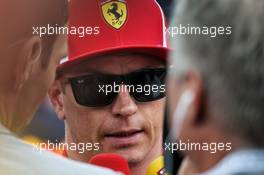 Kimi Raikkonen (FIN) Ferrari with the media. 30.06.2018. Formula 1 World Championship, Rd 9, Austrian Grand Prix, Spielberg, Austria, Qualifying Day.