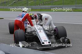 Charles Leclerc (FRA) Sauber F1 Team  30.06.2018. Formula 1 World Championship, Rd 9, Austrian Grand Prix, Spielberg, Austria, Qualifying Day.