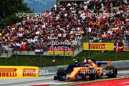 Fernando Alonso (ESP) McLaren MCL33. 30.06.2018. Formula 1 World Championship, Rd 9, Austrian Grand Prix, Spielberg, Austria, Qualifying Day.