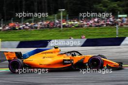 Stoffel Vandoorne (BEL) McLaren MCL33. 30.06.2018. Formula 1 World Championship, Rd 9, Austrian Grand Prix, Spielberg, Austria, Qualifying Day.