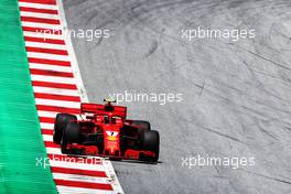 Kimi Raikkonen (FIN) Ferrari SF71H. 30.06.2018. Formula 1 World Championship, Rd 9, Austrian Grand Prix, Spielberg, Austria, Qualifying Day.