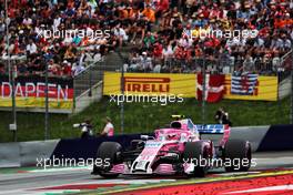 Esteban Ocon (FRA) Sahara Force India F1 VJM11. 30.06.2018. Formula 1 World Championship, Rd 9, Austrian Grand Prix, Spielberg, Austria, Qualifying Day.