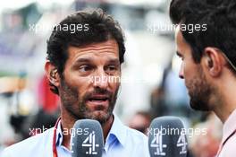 (L to R): Mark Webber (AUS) Channel 4 Presenter with Steve Jones (GBR) Channel 4 F1 Presenter. 30.06.2018. Formula 1 World Championship, Rd 9, Austrian Grand Prix, Spielberg, Austria, Qualifying Day.