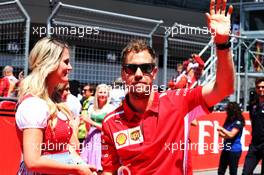 Sebastian Vettel (GER) Ferrari on the drivers parade. 01.07.2018. Formula 1 World Championship, Rd 9, Austrian Grand Prix, Spielberg, Austria, Race Day.