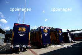 FIA trucks 01.07.2018. Formula 1 World Championship, Rd 9, Austrian Grand Prix, Spielberg, Austria, Race Day.