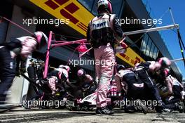 Sahara Force India F1 Team practices a pit stop. 01.07.2018. Formula 1 World Championship, Rd 9, Austrian Grand Prix, Spielberg, Austria, Race Day.