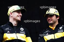 (L to R): Nico Hulkenberg (GER) Renault Sport F1 Team with team mate Carlos Sainz Jr (ESP) Renault Sport F1 Team. 28.06.2018. Formula 1 World Championship, Rd 9, Austrian Grand Prix, Spielberg, Austria, Preparation Day.