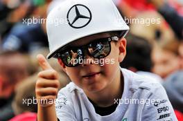 A young Mercedes AMG F1 fan. 28.06.2018. Formula 1 World Championship, Rd 9, Austrian Grand Prix, Spielberg, Austria, Preparation Day.