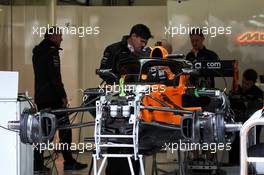 McLaren MCL33 being prepared. 28.06.2018. Formula 1 World Championship, Rd 9, Austrian Grand Prix, Spielberg, Austria, Preparation Day.