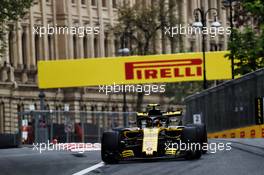 Carlos Sainz Jr (ESP) Renault Sport F1 Team RS18. 27.04.2018. Formula 1 World Championship, Rd 4, Azerbaijan Grand Prix, Baku Street Circuit, Azerbaijan, Practice Day.