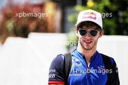 Pierre Gasly (FRA) Scuderia Toro Rosso. 27.04.2018. Formula 1 World Championship, Rd 4, Azerbaijan Grand Prix, Baku Street Circuit, Azerbaijan, Practice Day.