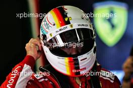 Sebastian Vettel (GER) Ferrari. 27.04.2018. Formula 1 World Championship, Rd 4, Azerbaijan Grand Prix, Baku Street Circuit, Azerbaijan, Practice Day.