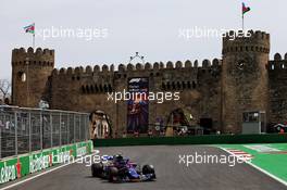 Pierre Gasly (FRA) Scuderia Toro Rosso STR13. 27.04.2018. Formula 1 World Championship, Rd 4, Azerbaijan Grand Prix, Baku Street Circuit, Azerbaijan, Practice Day.
