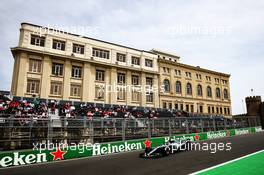 Valtteri Bottas (FIN) Mercedes AMG F1 W09. 27.04.2018. Formula 1 World Championship, Rd 4, Azerbaijan Grand Prix, Baku Street Circuit, Azerbaijan, Practice Day.