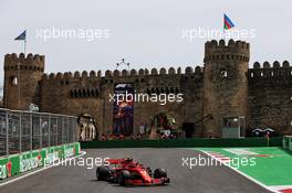 Kimi Raikkonen (FIN) Ferrari SF71H. 27.04.2018. Formula 1 World Championship, Rd 4, Azerbaijan Grand Prix, Baku Street Circuit, Azerbaijan, Practice Day.