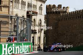Brendon Hartley (NZL) Scuderia Toro Rosso STR13. 27.04.2018. Formula 1 World Championship, Rd 4, Azerbaijan Grand Prix, Baku Street Circuit, Azerbaijan, Practice Day.