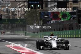 Charles Leclerc (MON) Sauber F1 Team C37. 27.04.2018. Formula 1 World Championship, Rd 4, Azerbaijan Grand Prix, Baku Street Circuit, Azerbaijan, Practice Day.