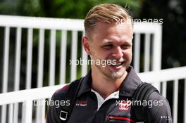 Kevin Magnussen (DEN) Haas F1 Team. 27.04.2018. Formula 1 World Championship, Rd 4, Azerbaijan Grand Prix, Baku Street Circuit, Azerbaijan, Practice Day.