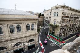 Sergio Perez (MEX) Sahara Force India F1 VJM11. 27.04.2018. Formula 1 World Championship, Rd 4, Azerbaijan Grand Prix, Baku Street Circuit, Azerbaijan, Practice Day.