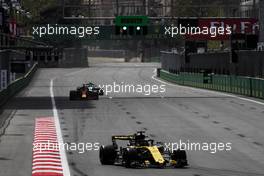 Nico Hulkenberg (GER) Renault Sport F1 Team RS18. 27.04.2018. Formula 1 World Championship, Rd 4, Azerbaijan Grand Prix, Baku Street Circuit, Azerbaijan, Practice Day.