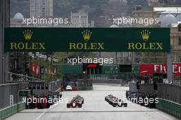 The grid. 29.04.2018. Formula 1 World Championship, Rd 4, Azerbaijan Grand Prix, Baku Street Circuit, Azerbaijan, Race Day.